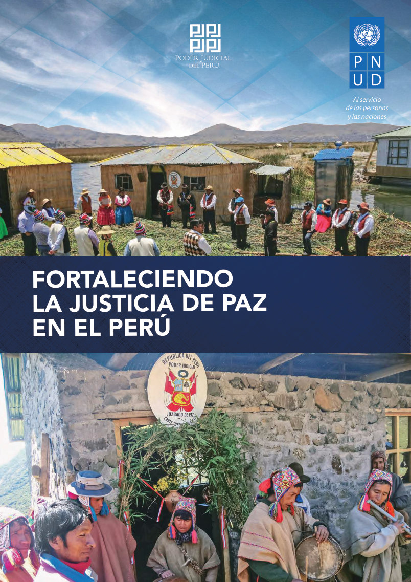 Portada de Fortaleciendo la Justicia de Paz en el Perú