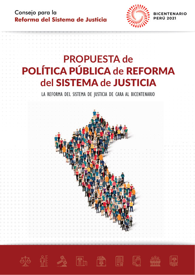 Portada de Propuesta de Política Pública de Reforma del Sistema de Justicia